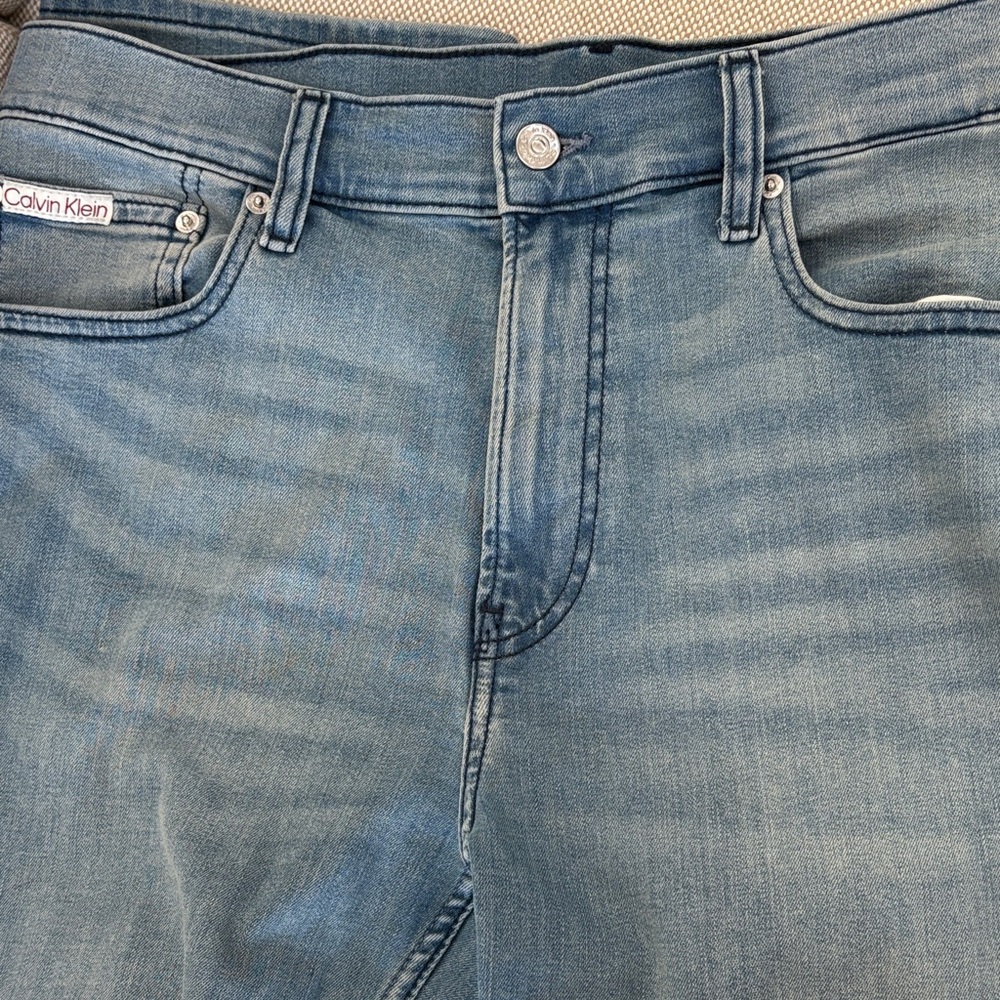 Calvin Klein Mid Wash Blue Denim Jeans - Picture 4 of 7